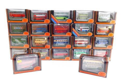 Gilbow die cast models of buses and coaches, Exclusive First Editions, scale 1:76, boxed. (22)