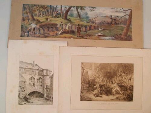 A collection of antiquarian and later engravings and prints