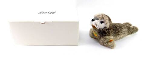 A Steiff Sea Lion, 063046, boxed, 31cm L.