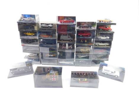 Fabbri Limited James Bond 007 die cast vehicles, from The Living Daylights, The World is Not Enough, etc, all cased. (qty)