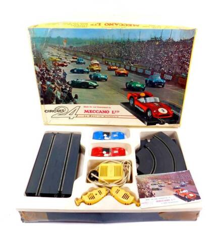 A Meccano Ltd kit 24 car racing game, scale 1:30, set S, boxed.