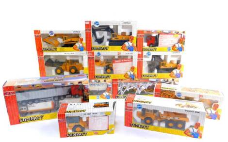 Joal die cast commercial and construction vehicles, all boxed. (12)