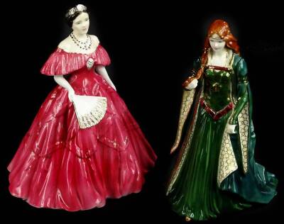 A Royal Worcester porcelain figurine, Princess of Tara, and Queen Elizabeth the Queen Mother limited edition (2).