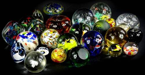 A collection of Murano and other paperweights, to include Caithness etc. (1 tray).