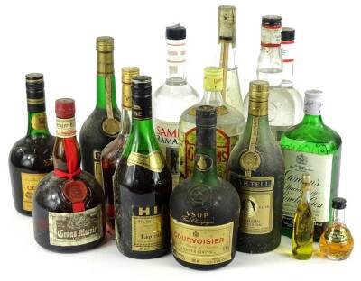 A quantity of spirits, to include Sambuca, Gin etc. (AF).