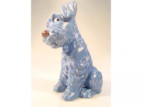 A Sylvac pottery model of a seated terrier