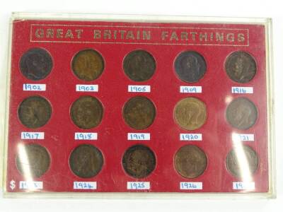Various coin sets, to include Elizabeth II, British farthings, early 20thC 1902, 1903, etc., other coin sets etc., (a quantity). - 2