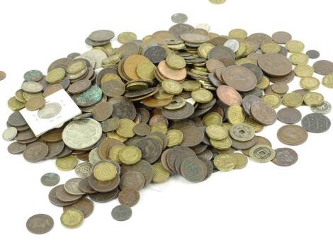 Various coinage, GB used low denomination threepenny bits, various other low denomination coins, etc., (a quantity).