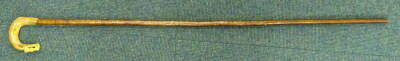 A shepherd's crook with a carved horn handle - 2