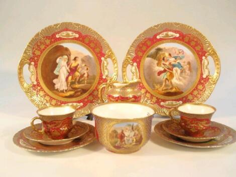 A 20thC Austrian porcelain tea service