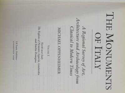 Monuments of Italy by Oppenhiemer (Michael), six volumes. - 4