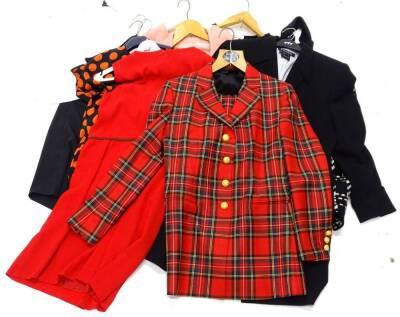 Ladies vintage clothing, to include an Escada tartan blazer, Moschino dress, various ladies blazers etc. (a quantity). - 3