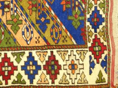 A Persian runner, with a multicolour stripe design, one wide and two narrow borders, 290cm x 90cm. - 4