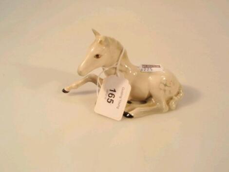 Beswick, foal lying, no