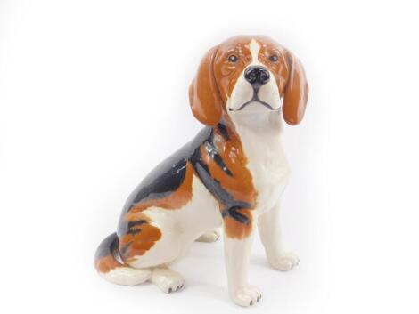 A Beswick figure of a fireside beagle, model no 2300, 32cm H.