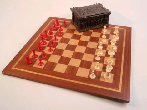 A Staunton ivory chess set by Jacques