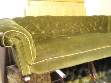 A Victorian Chesterfield sofa