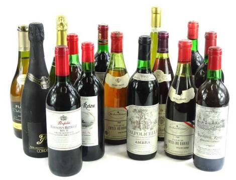 A collection of wines, vinyards to include a Bichot, Ambra, St. Ferdinand, Port Doree, Chateau Le Retou etc.