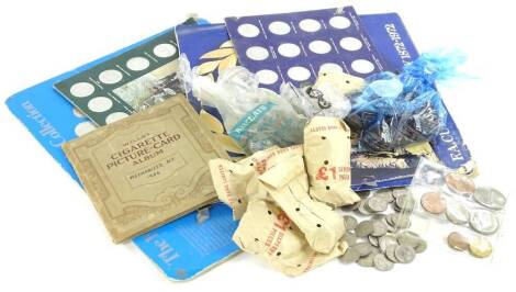 Various coins, medallion sets, historic cars set, various coins, GB low denomination, etc., (a quantity).