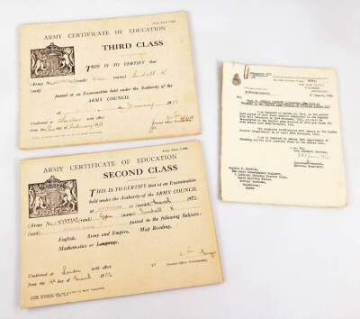 Various ephemera and related items to Kenneth Sindall, to include a WWII miniature medal group, comprising six medals, associated badges, retirement tankard and various ephemera; a George VI Discharge Certificate, Forces Certificate, bearing signature and - 7