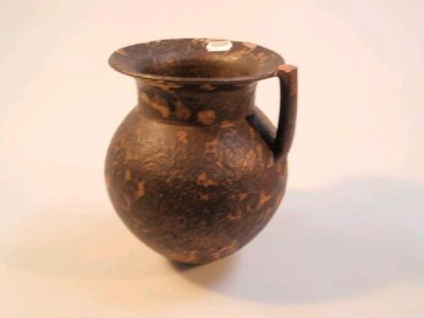 An Alan Wallwork Studio Pottery handled vase