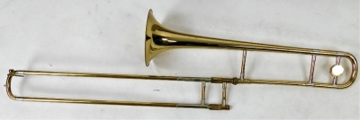 A Rudy Miick Dallas London 4H two piece trombone, in fitted case, 86cm W. - 2