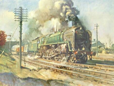 After Terence Cuneo. Evening Star, The End Of An Era, print, 53cm x 74cm.