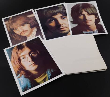 The Beatles White Album record, stereo, YEX 709/8 C/1/ YEX 710/9/1/12, 33 1/3 rpm, unnumbered with outer casing and sleeve.