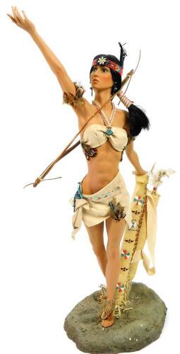 An Ashton-Drake Galleries doll, A Quest For Strength, 73cm H. (boxed with paperwork)