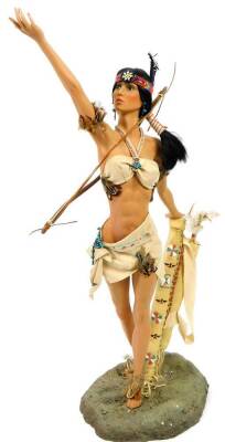 An Ashton-Drake Galleries doll, A Quest For Strength, 73cm H. (boxed with paperwork)