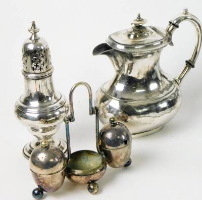 Various silver plated ware, to include tea ware, sugar caster, 21cm H, part services, three piece service, etc. (a quantity) - 4