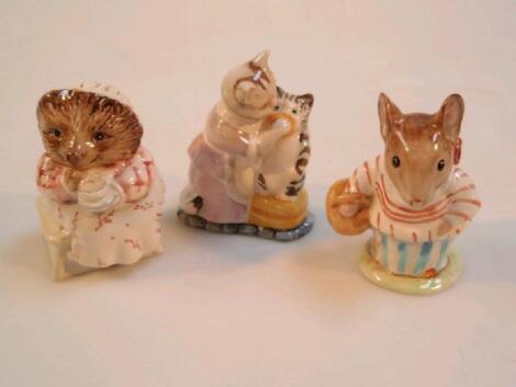 Three Beswick Beatrix Potter characters