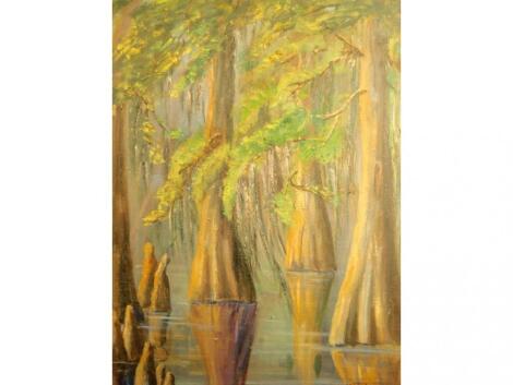 Cora L. Butler. Trees in water