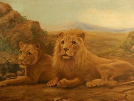 F.L. Joyce. Lion and lioness