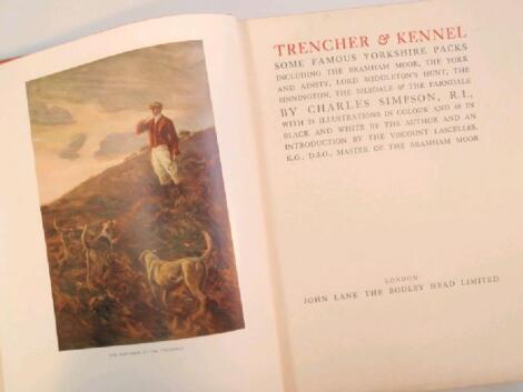 Simpson (Charles R I) Trencher and Kennel. First edition published 1927