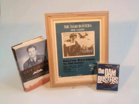 A Dambusters advertisement poster and audio tape of the story