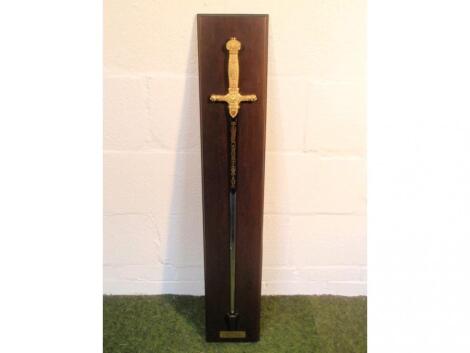 A reproduction ceremonial sword of Napoleon I