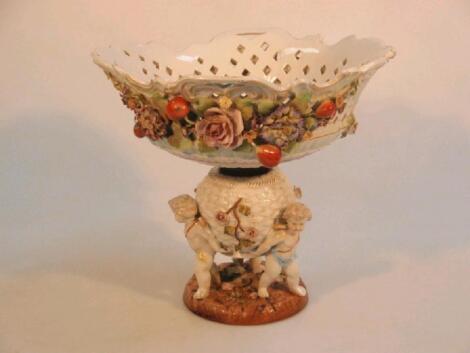 A German porcelain oil lamp base