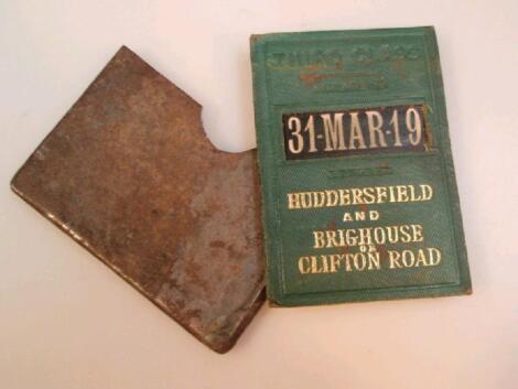 An early 20thC Lancashire and Yorkshire Railway Third Class Season Ticket