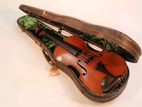 A birds eye maple violin