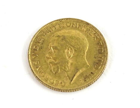 A George V 1913 half gold sovereign.