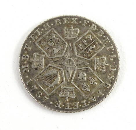 A George III shilling 1787.