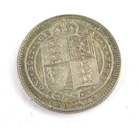 A Victoria shilling 1897.