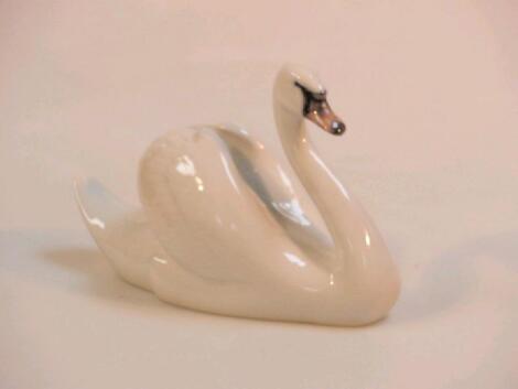 A Royal Copenhagen figure of a swan