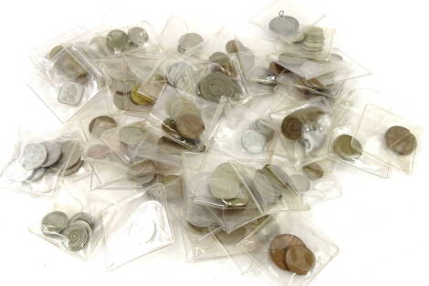 A quantity of foreign coins etc.