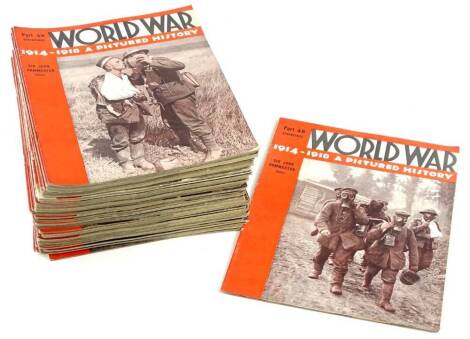 Various unbound volumes of World War (1914-1918), A Pictured History.