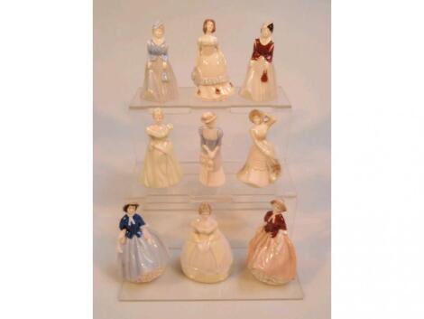 A set of nine Wade My Fair Ladies figures