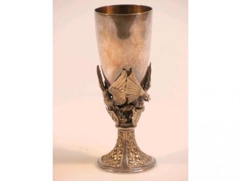 A silver commemorative goblet for St Paul's and the marriage of HRH The Prince of Wales