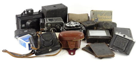 A quantity of cameras, to include Rolleiflex, Yashica etc.