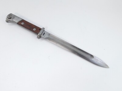 A Polish Mauser bayonet, stamped WP, number 185636, with bayonet, 40.5cm L. - 3